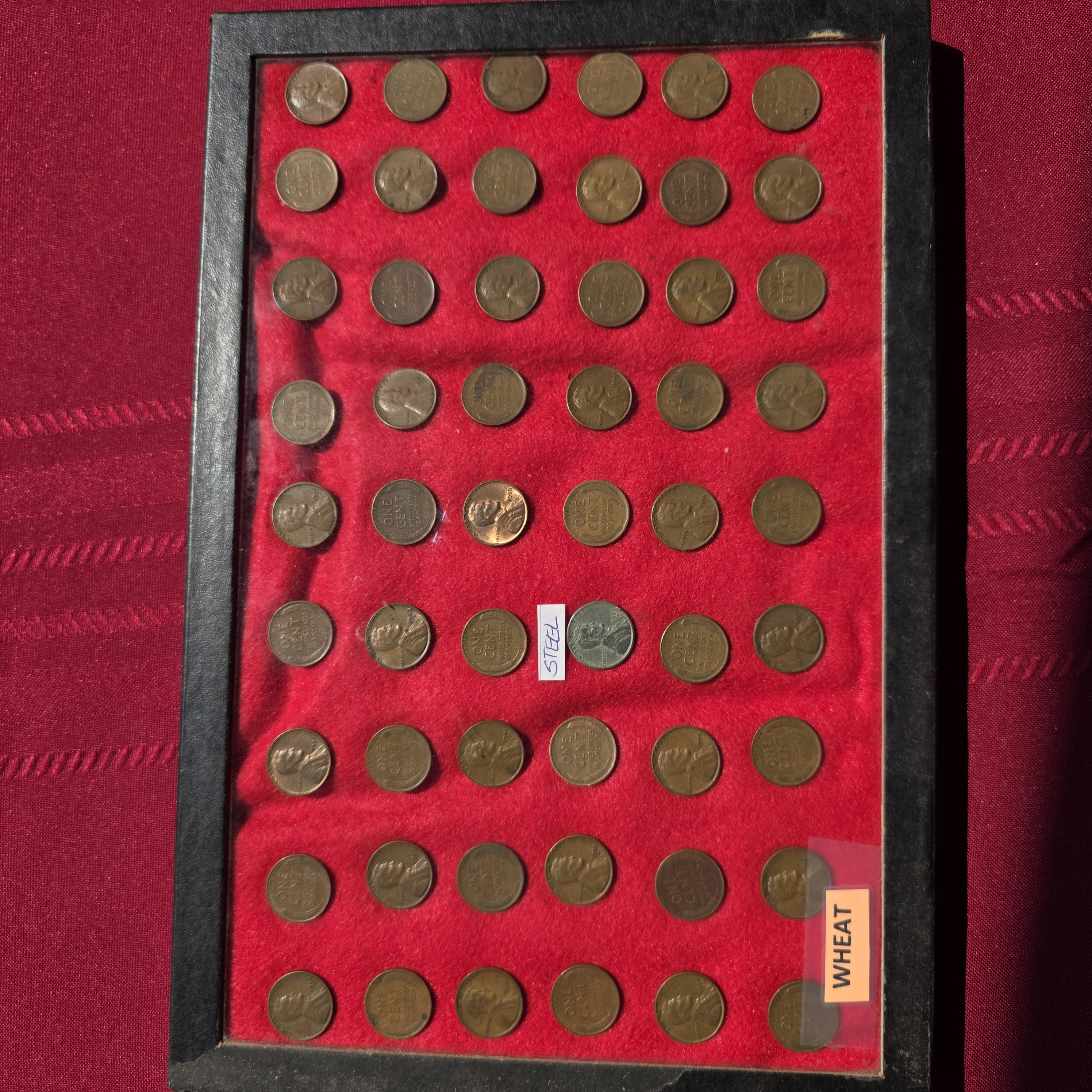 Lincoln Wheat Penny Collection with Steel Cent, Mixed Lot