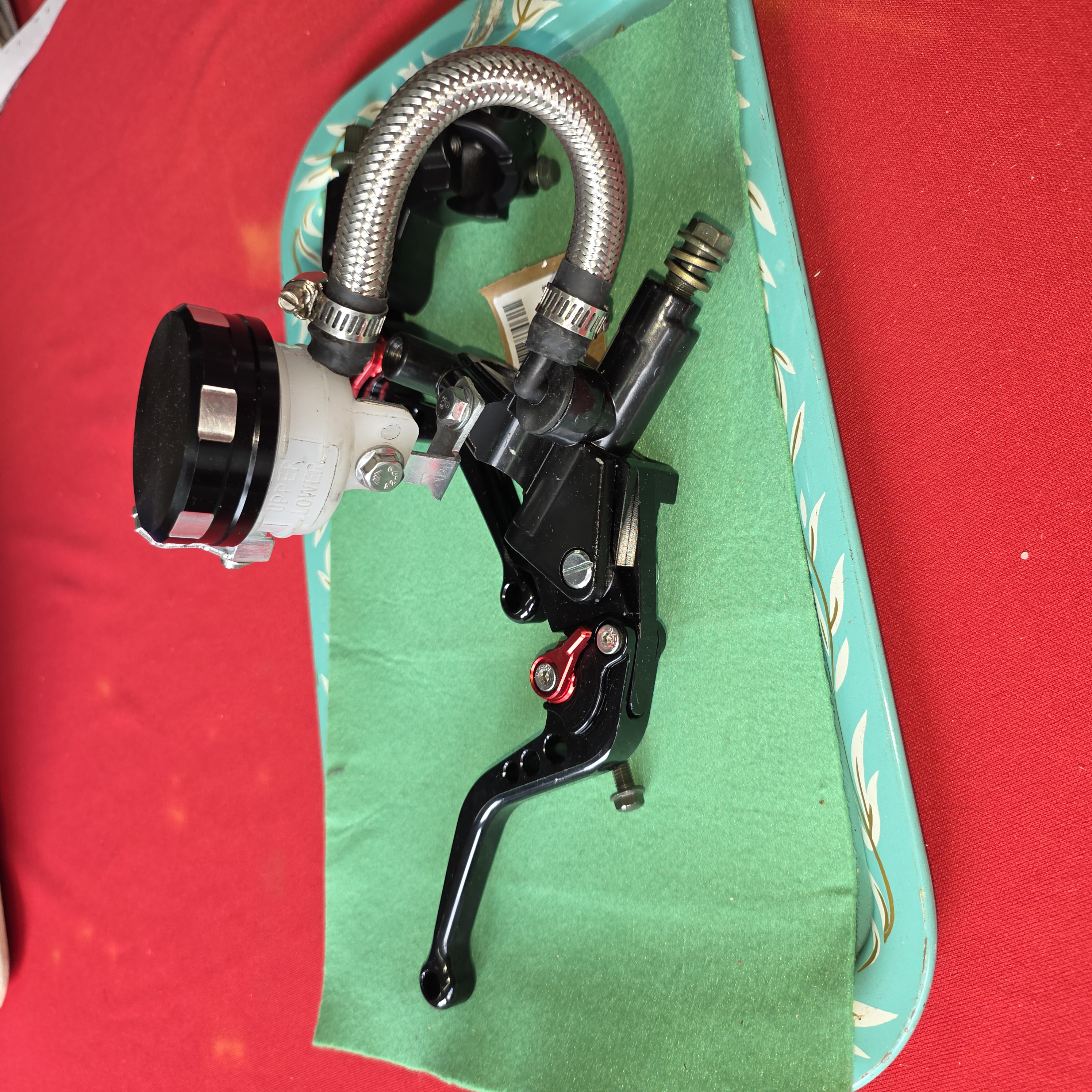 Motorcycle Brake & Clutch Master Cylinder Lever Set, New โ photo 3