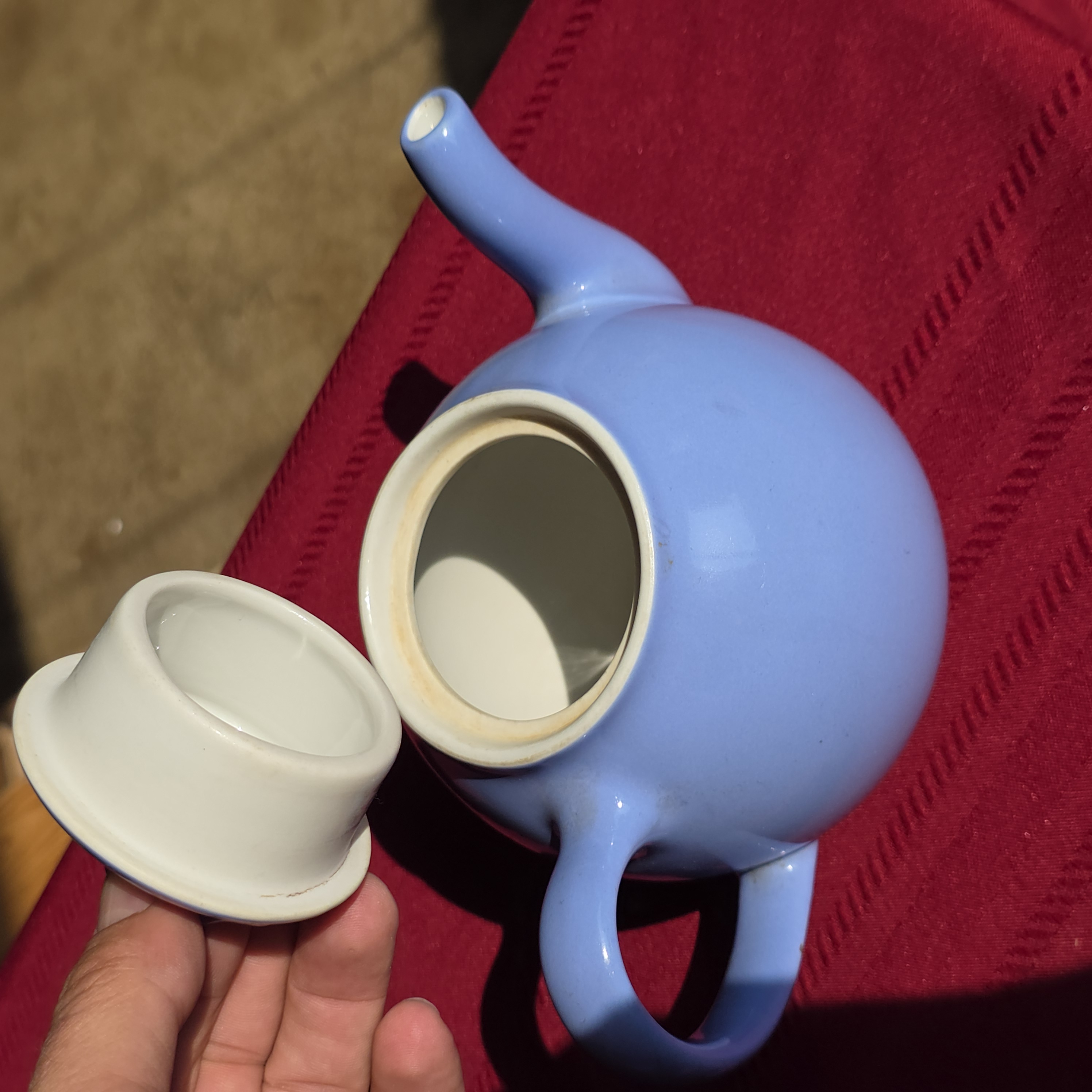 Hall China Periwinkle Blue Teapot with Lid โ photo 2