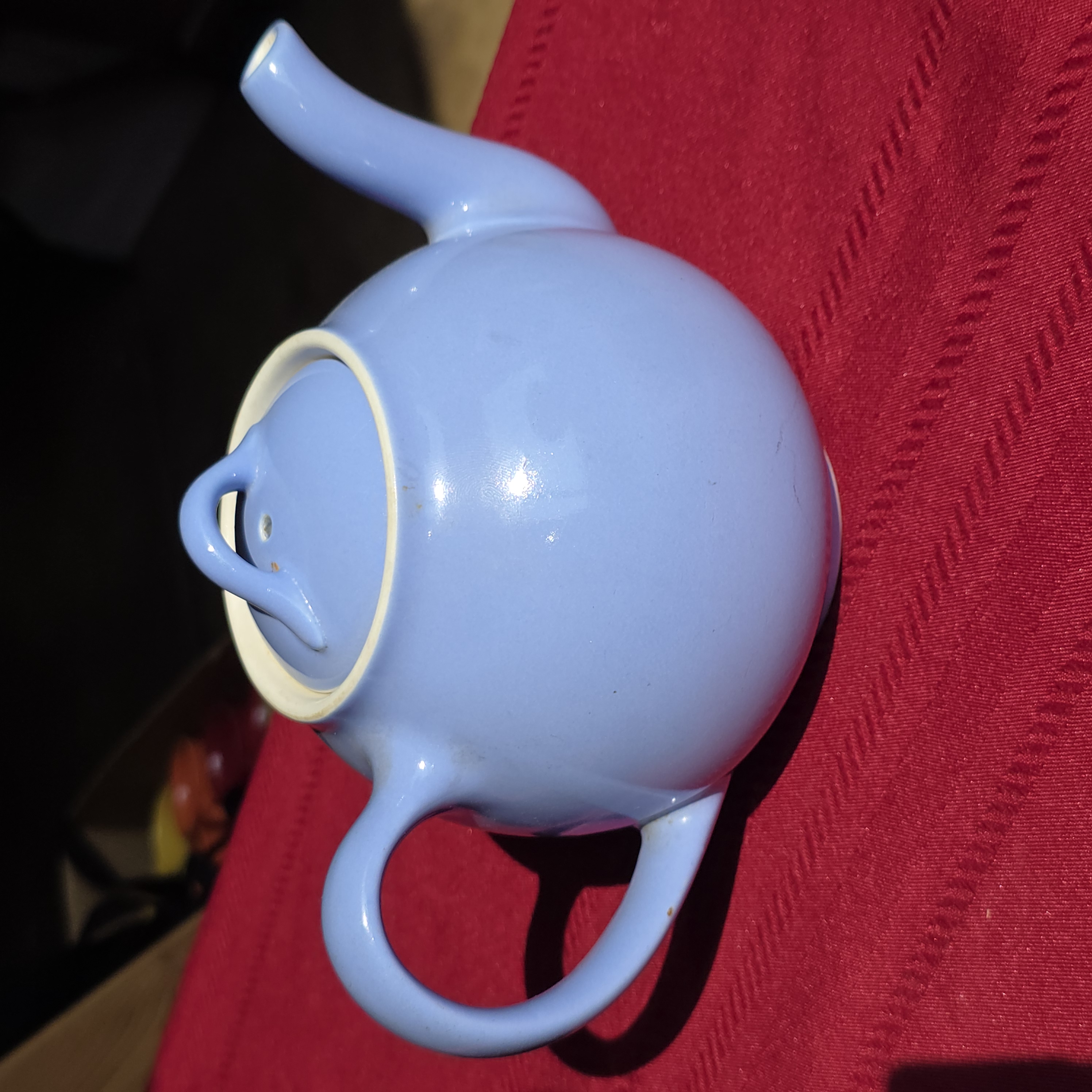 Hall China Periwinkle Blue Teapot with Lid